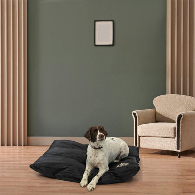 XL Waterproof Pet Cushion Bed Black - 7