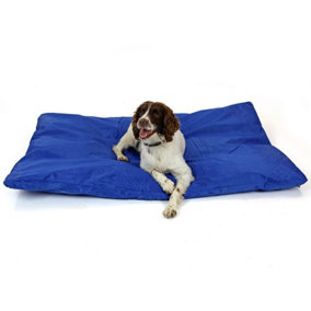 XL Waterproof Pet Cushion Bed Blue