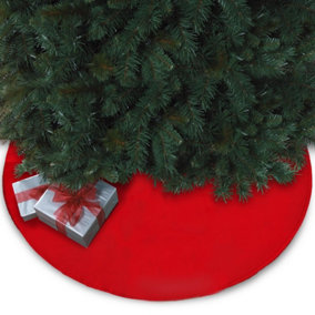 Xmas Base Floor Mats Home Decoration Christmas Tree Skirts Plush 90cm
