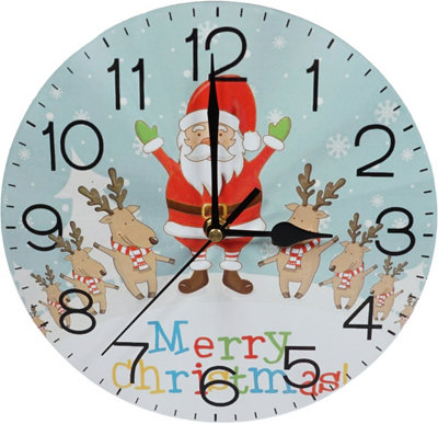 Xmas Haus Christmas Wall Clock DIY at B&Q
