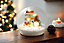 Xmas Haus Light Up Snow Globe with Gonk Village