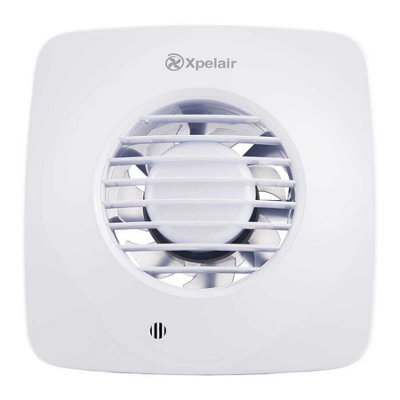 Xpelair Silent LV100 4 / 100MM SELV Bathroom Fan With Humidistat, Pullcord Timer