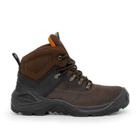 Xpert Warrior S3 Safety Laced Boots Brown