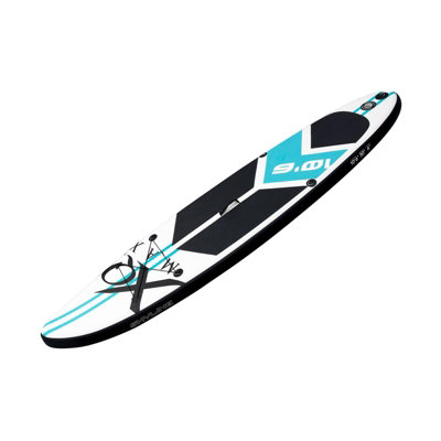 XQ Max Inflatable Fishing SUP Board Set 3.3 m Length with Equipment,  Carrying Bag, 330x99x15 cm