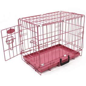 XS 20inch Foldable Pink Dog Cage