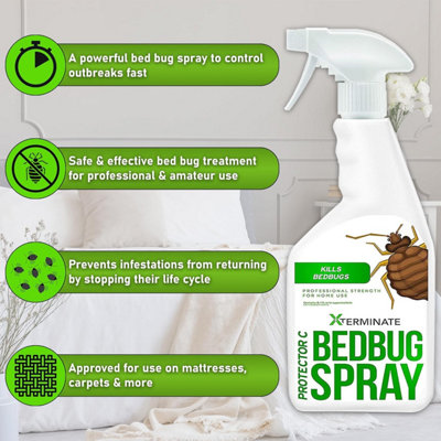 Xterminate Bed Bug Killer Spray 3L, Used By Professionals, For Home Use ...