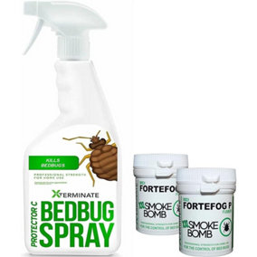 Xterminate Bed Bug Killer Spray and Fogger Pack Bed Bug Treatment for The Home
