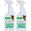 Xterminate Clothes Moth Killer Spray Treatment 2L Professional Strength Formula For Home Use