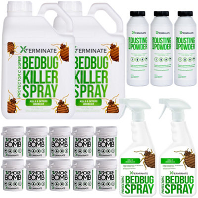 Xterminate Insect Bed Bug Killer Control Kill Treatment Kit 6 Rooms