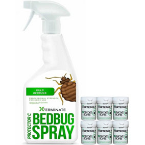 Xterminate Larger Bed Bug Killer Spray and Fogger Pack Bed Bug Treatment for the Home 3 Room Treatment