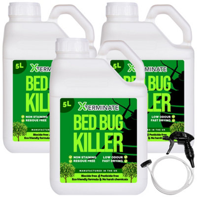 Xterminate Pesticide Free Bed Bug Killer Spray 15L - Biocide Free, No ...