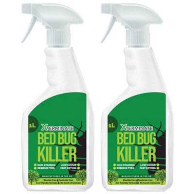 Xterminate Pesticide Free Bed Bug Killer Spray 2L - Biocide Free, No ... - Chemical Free Bed Bug Spray For Home