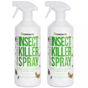 Xterminate Protector C 500ml Insect Bed Bug Spray Treatment Control 500ml x2