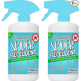 Xterminate Spider Repellent 2 Litre Super Strength Natural Peppermint Oil. Repels and Deters Spiders