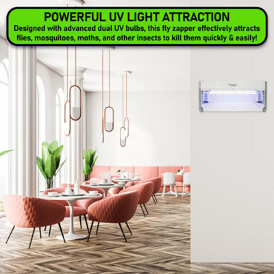 Xterminate UV LED Wall Mounted Fly Zapper Killer Unit Electric for ...
