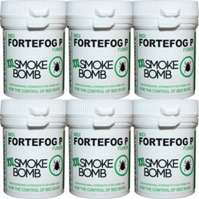 Xterminate XXL Smoke Bomb Fogger Fumer for Bed Bugs - 6 Pack