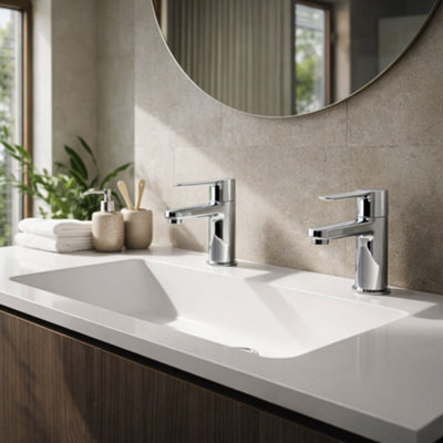Xtreme Bath Tap Pair Chrome - Modern, Durable, Easy to Install, High ...
