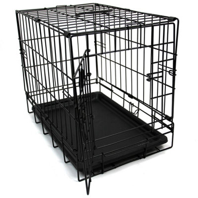 XXL 48inch Foldable Black Dog Cage