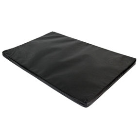 XXL Dog Bed Cage Crate Pet Waterproof Hygienic Bedding Tough Hardwearing Cushion Mat Black