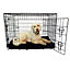 XXL Dog Bed Cage Crate Pet Waterproof Hygienic Bedding Tough Hardwearing Cushion Mat Black