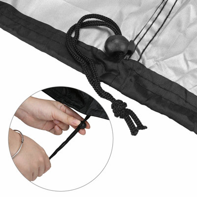 XXL Heavy Duty BBQ Grill Cover - Waterproof All-Weather Outdoor Barbecue Protector 190x71x117cm