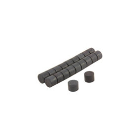 Y10 Ferrite Magnets for Arts, Crafts, Model Making, DIY and Hobbies - 12mm dia x 10mm thick - 0.2kg Pull - Pack of 20