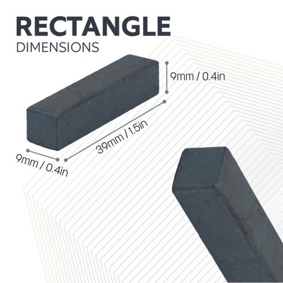Lot 10 Aimants En Pot Ferrite Y30BH 40mm X 8mm Trou 5mm – Force 15 Kg Pour Fixation Arts Bricolage