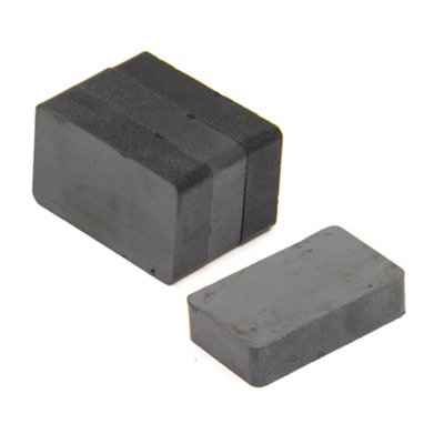 Magneti In Ferrite Y30Bh – 100 Pezzi Da 25x10x6 Mm – Forza Di 0,8kg – Per Arti, Mestieri, Scienza E Fai Da Te - 2