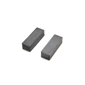 Y30BH Ferrite Magnet for Arts, Crafts, Model Making, DIY and Hobbies - 60mm x 20mm x 15mm thick - 4.9kg Pull - Pack of 2