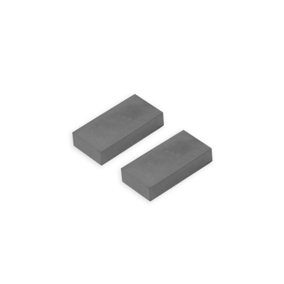 Y30BH Ferrite Magnet for Arts, Crafts, Model Making, Hobbies, Office & Home - 50mm x 25mm x 10mm thick - 3.6kg Pull - Pack of 2