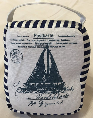 Yacht Nautical Fabric Weighted Door Stop