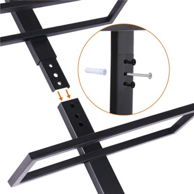 Yaheetech 10 Bottle Wall Mounted Wine Rack Black - 5