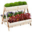 Yaheetech 3 Tier Raised Garden Bed Fir Wood Flower Rack for Flowers Vegetables