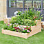 Yaheetech 3 Tier Raised Garden Bed Fir Wood Planter for Flowers Vegetables