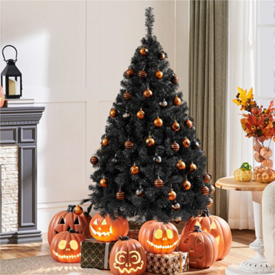 Yaheetech 4ft Spruce Artificial Christmas Tree with Foldable Stand Black