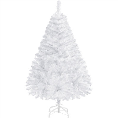 Yaheetech 4ft Spruce Artificial Christmas Tree with Foldable Stand White