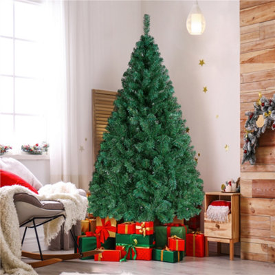 Yaheetech 6ft Hinged Artificial Christmas Tree with Foldable Stand