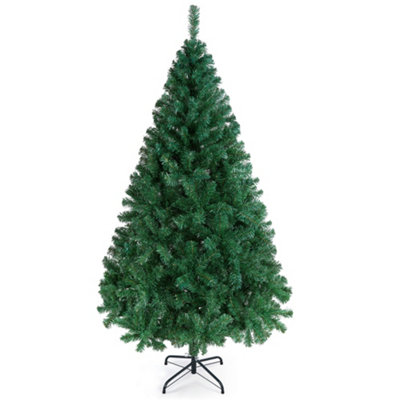 Yaheetech 6ft Hinged Artificial Christmas Tree with Foldable Stand