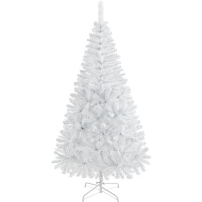 Yaheetech 6ft Realistic Fir Artificial Christmas Tree with Stand White