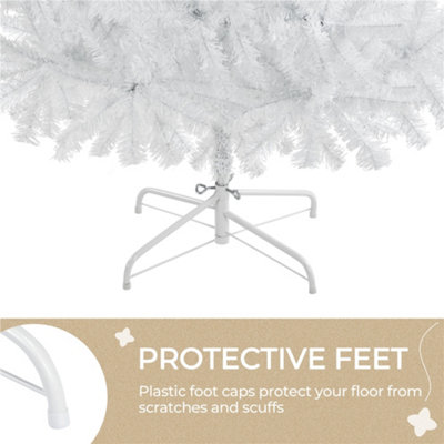 Yaheetech 6ft Realistic Fir Artificial Christmas Tree with Stand White - 6