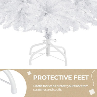 Yaheetech 6ft Spruce Artificial Christmas Tree with Foldable Stand White - 5