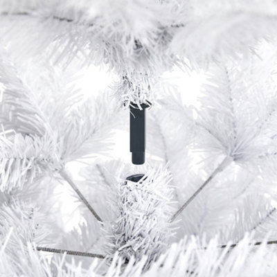 Yaheetech 6ft Spruce Artificial Christmas Tree with Foldable Stand White - 6