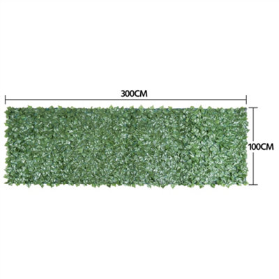 Yaheetech Artificial Faux Ivy Leaves Garden Ornaments Privacy Fence Screen - H1m x W3m