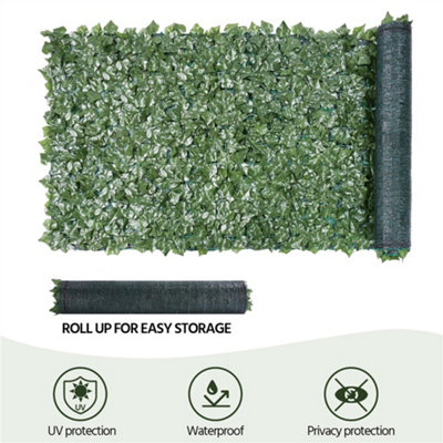 Yaheetech Artificial Faux Ivy Leaves Garden Ornaments Privacy Fence Screen - H1m x W3m