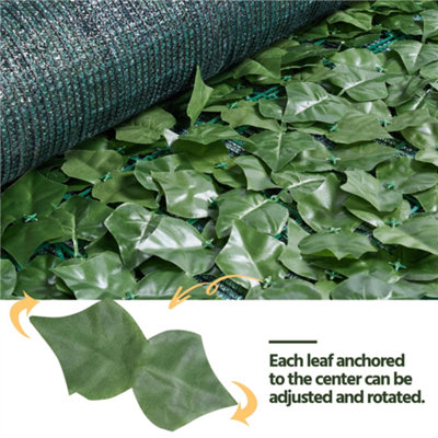 Yaheetech Artificial Faux Ivy Leaves Garden Ornaments Privacy Fence Screen - H1m x W3m