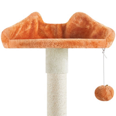 Yaheetech Beige 165cm Multilevel Cat Tree Plush Cat Tower Medium