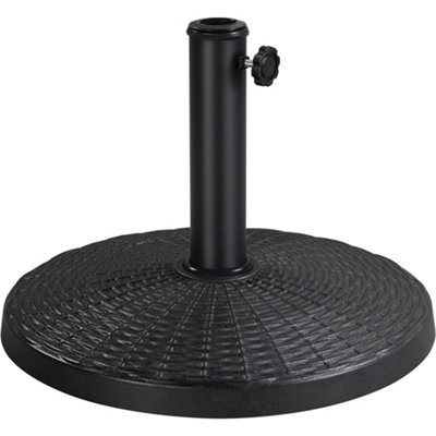 Yaheetech Black 10kg Heavy Duty Patio Market Umbrella Base