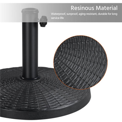 Yaheetech Black 10kg Heavy Duty Patio Market Umbrella Base - 5