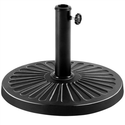 Yaheetech Black 10kg Resin Patio Market Umbrella Base