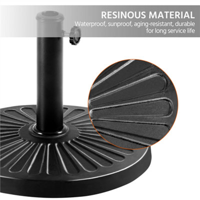 Yaheetech Black 10kg Resin Patio Market Umbrella Base - 6